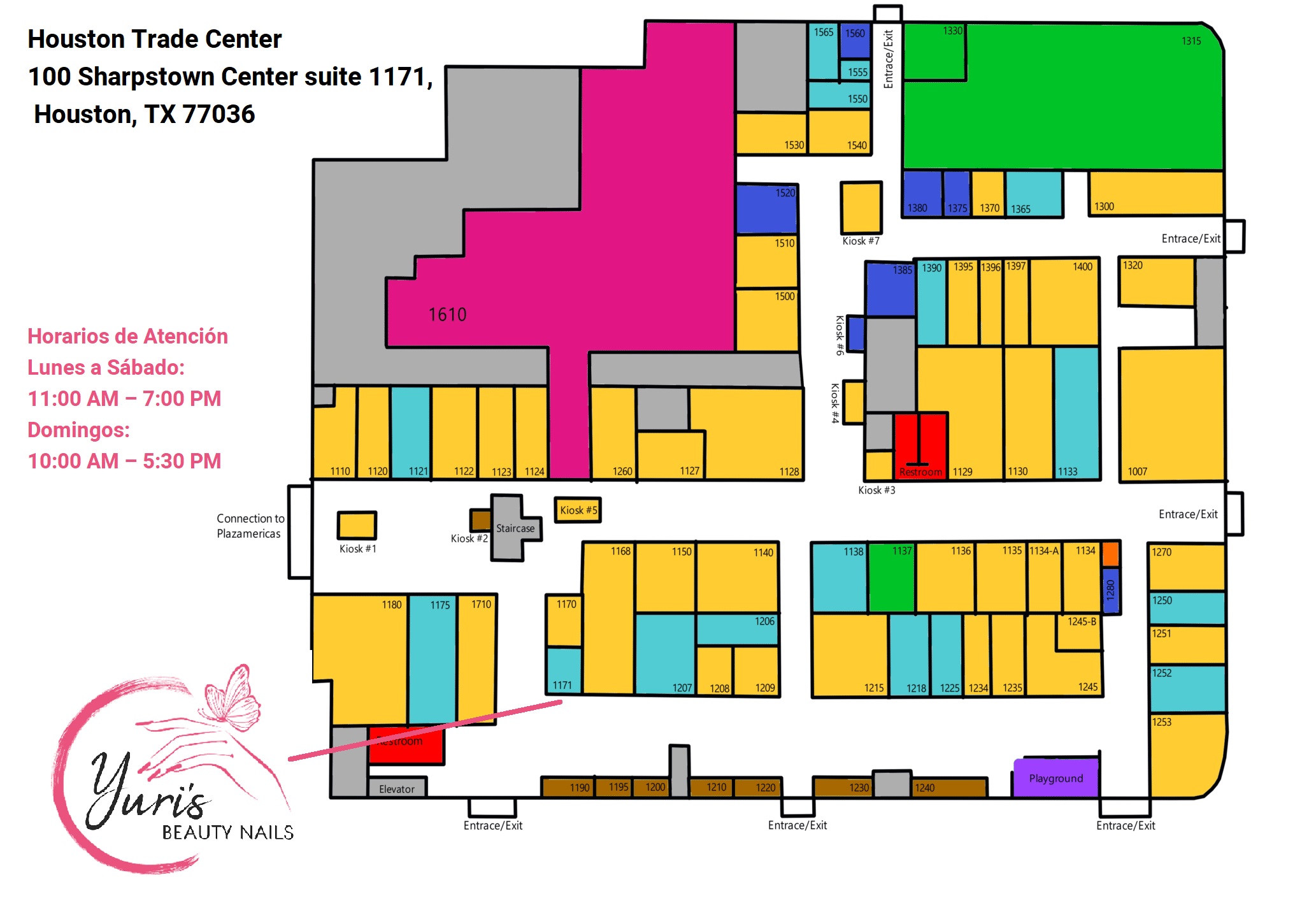 Mapa con la ubicación